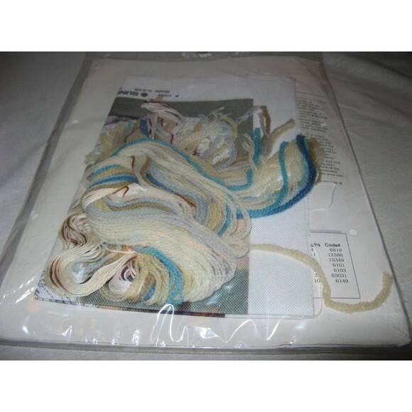 Sunset By Dimensions Springtime Elegance 11065 Vtg 1991 Crewel Kit New Unopened - Picture 4 of 4